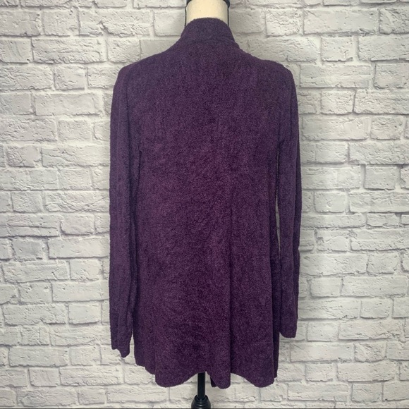 Barefoot Dreams Purple Calypso Wrap Cardigan - Picture 4 of 12